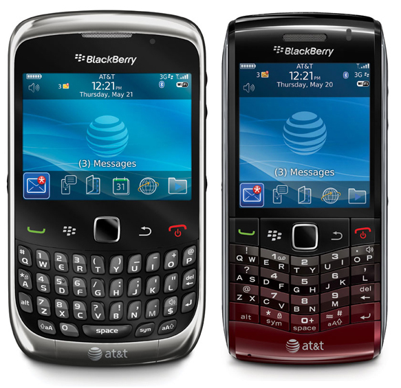 Blackberry Pearl 9100 And Blackberry Curve 9300 Now Available On Atandt