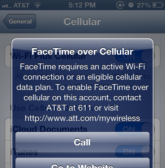 AT&T sucks, limits FaceTime usage