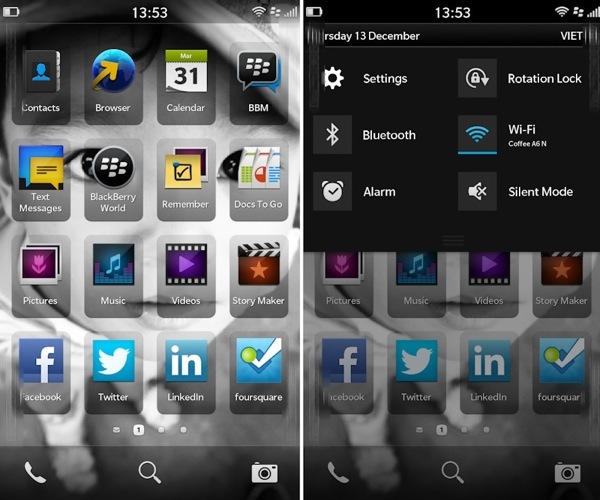 New BlackBerry 10 images show off home screen UI, notifications and key ...