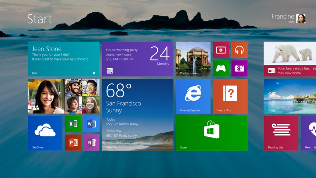 Windows 8.1 Metro Screen