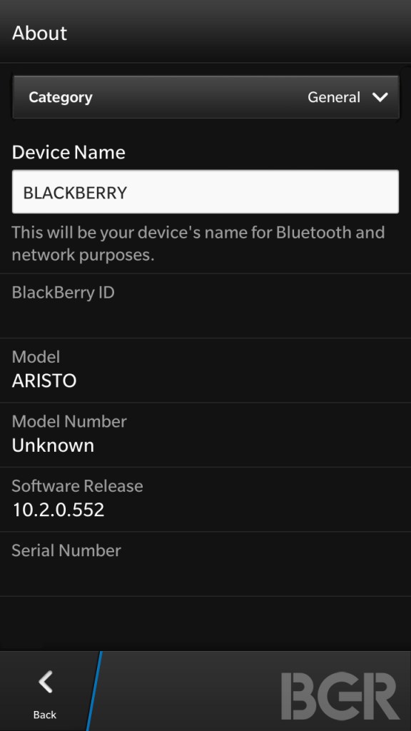 BlackBerry A10