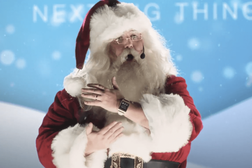 Samsung Galaxy Gear Ad Santa