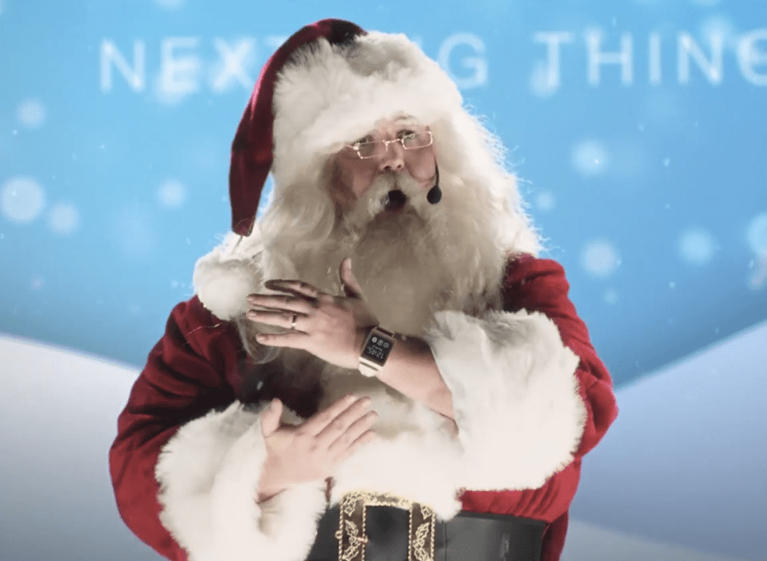 Samsung Galaxy Gear Ad Santa