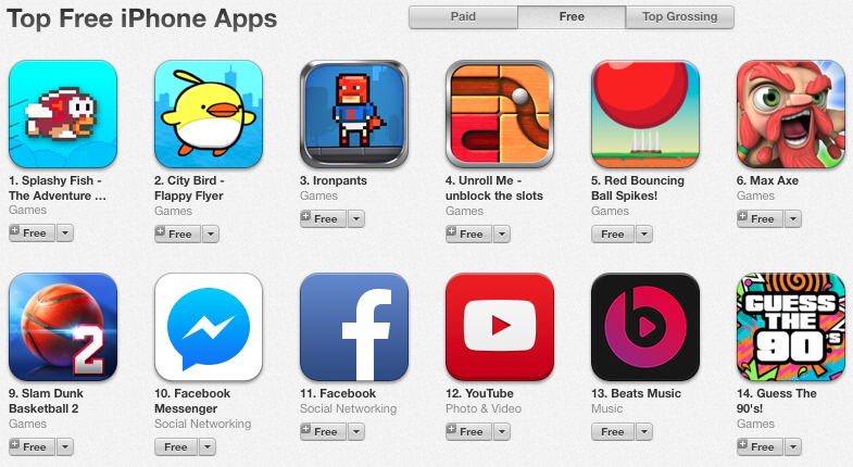 video games on app store