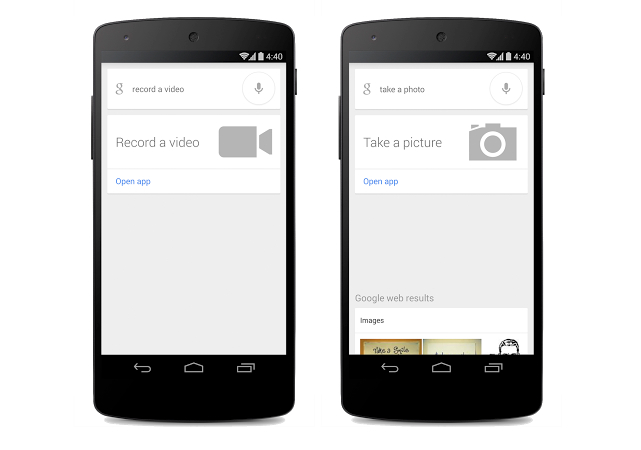 Google Now Voice Commands for Camera Google Now Voice Commands for Camera