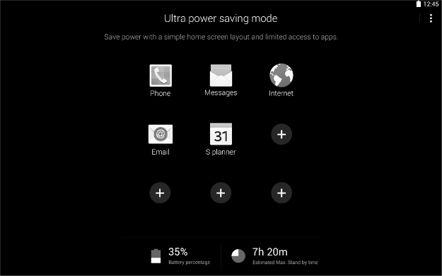 samsung galaxy tab e says poweref by clean master