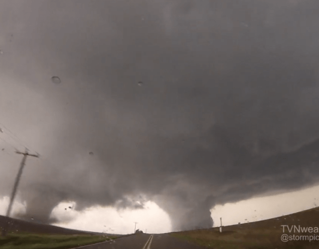 Terrifying GoPro video shows two tornadoes wreaking havoc at the same ...