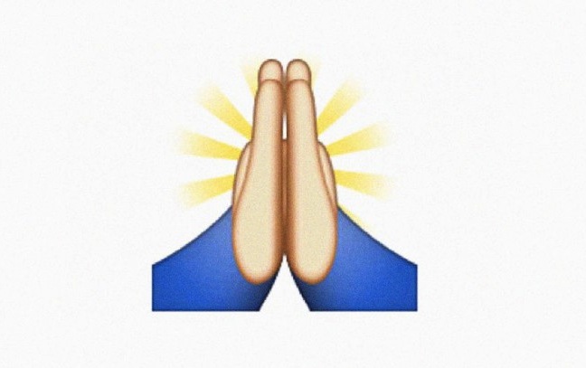 PSA: This emoji stands for praying hands, not a high five – BGR