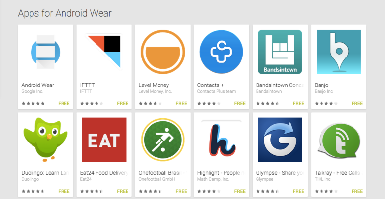 google wear app store