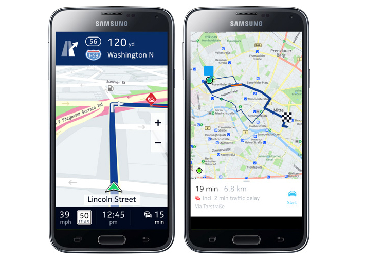 google maps on galaxy active 2