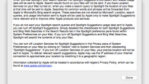 Yosemite Spotlight Search Data Collection