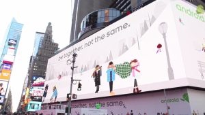 Google Android Billboard in Times Square