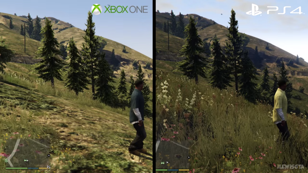 Grand Theft Auto V PS4 vs. Xbox One