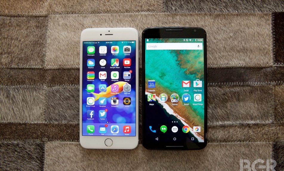 iPhone 6 vs. Nexus 6 Fingerprint Sensor
