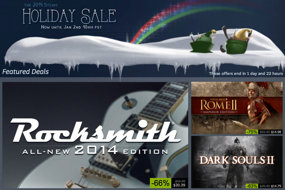 The Steam Holiday Sale has begun, offering the craziest PC game deals