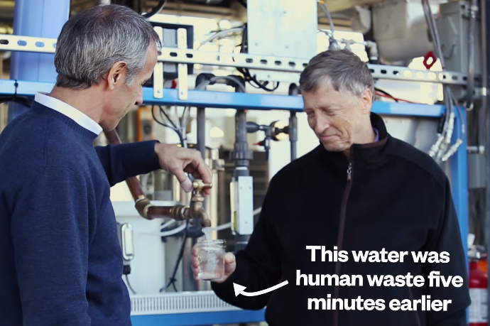 Bill Gates Water Poop Video