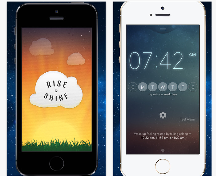 Iphone alarm. Alarm Screen iphone. Rise Shine smile.