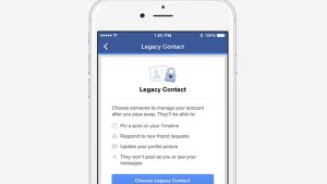 Facebook and Death: Legacy Contact