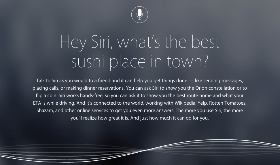 Apple Siri New Website