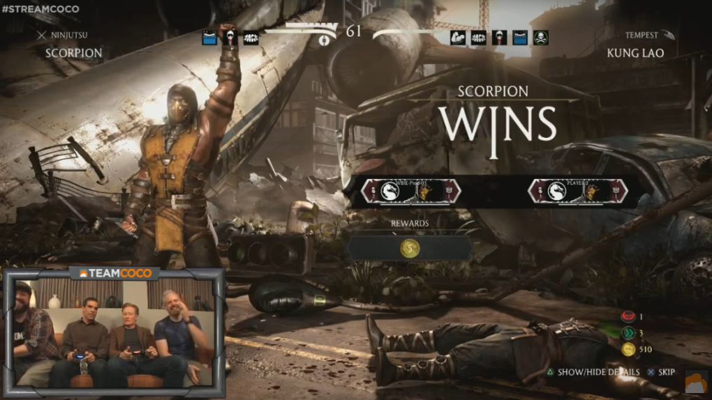 Conan Plays Mortal Kombat X Video