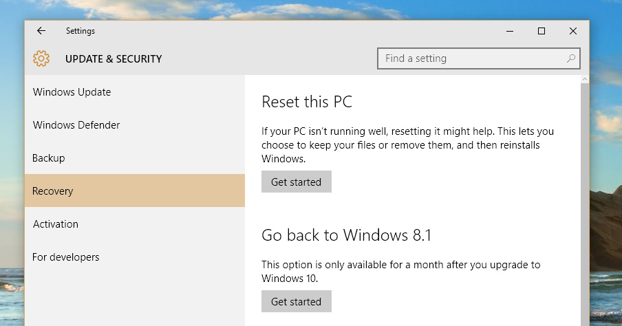 can you downgrade from pro to home windows 10