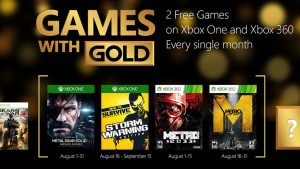 Xbox Games with Gold August 2015