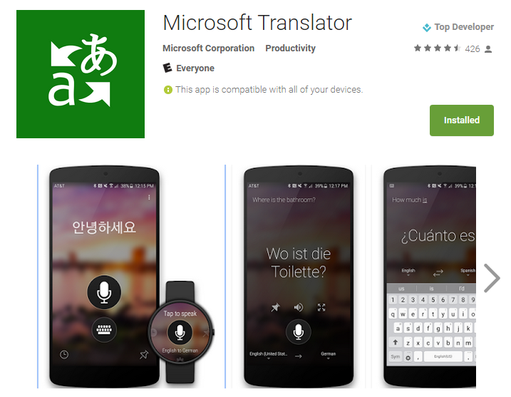 Best Android Apps Microsoft Translator