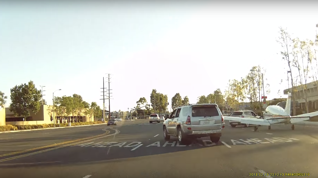 Airplane Emergency Street Landing