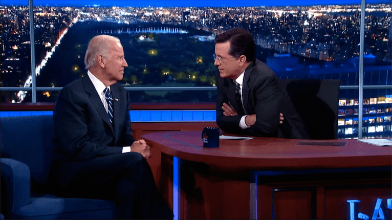 Watch Stephen Colberts Full Interview With Joe Biden On The Late Show Bgr 
