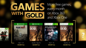 Xbox Games with Gold October 2015