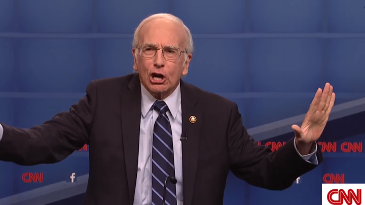 Video Larry David Hilariously Impersonates Bernie Sanders On Snl