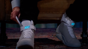 Michael J Fox Nike Self Lacing Shoes Video