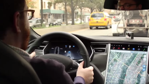 Tesla Model X Automatic Lane Changing Video