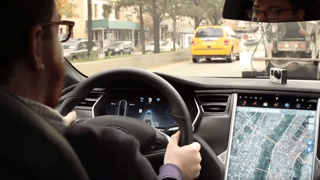 Tesla Model X Automatic Lane Changing Video