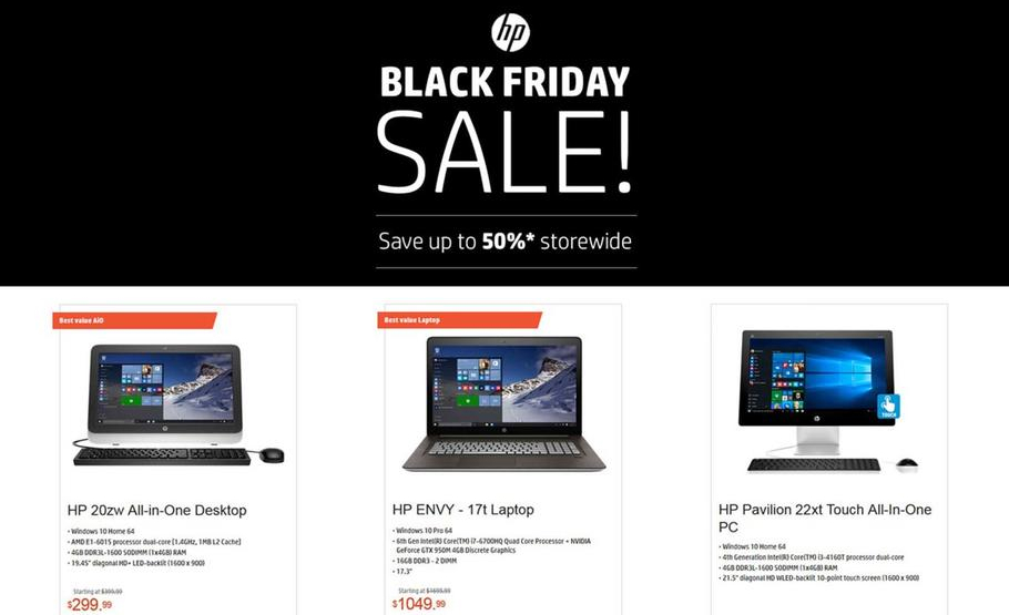 HP’s full Black Friday ad posted Huge savings on Windows 10 laptops