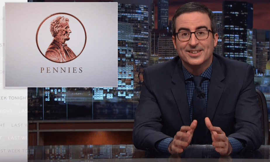 John Oliver Vs. Pennies Video