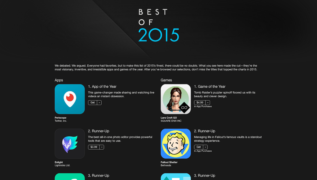apple tv 2015 apps