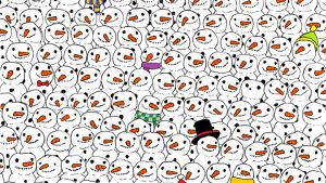 Panda Snowman Image Facebook Puzzle