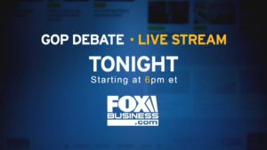 Fox Business Republican Debate Live Stream