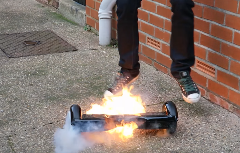 Hoverboard Catches Fire Unboxing Video