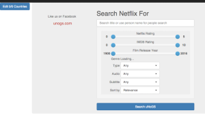 Netflix Online Global Search Database