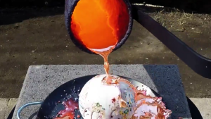 Molten Copper Poured On Jawbreaker Video