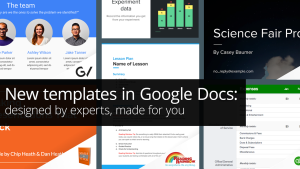Google Docs New Templates
