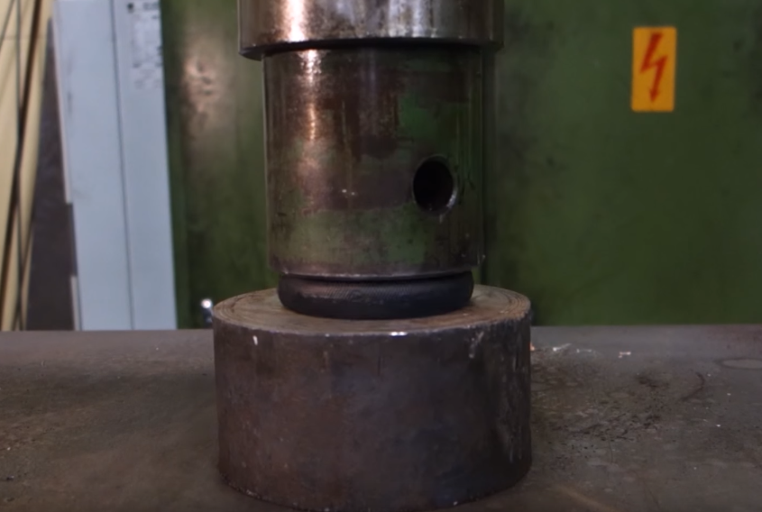 Hockey Puck Hydraulic Press Video