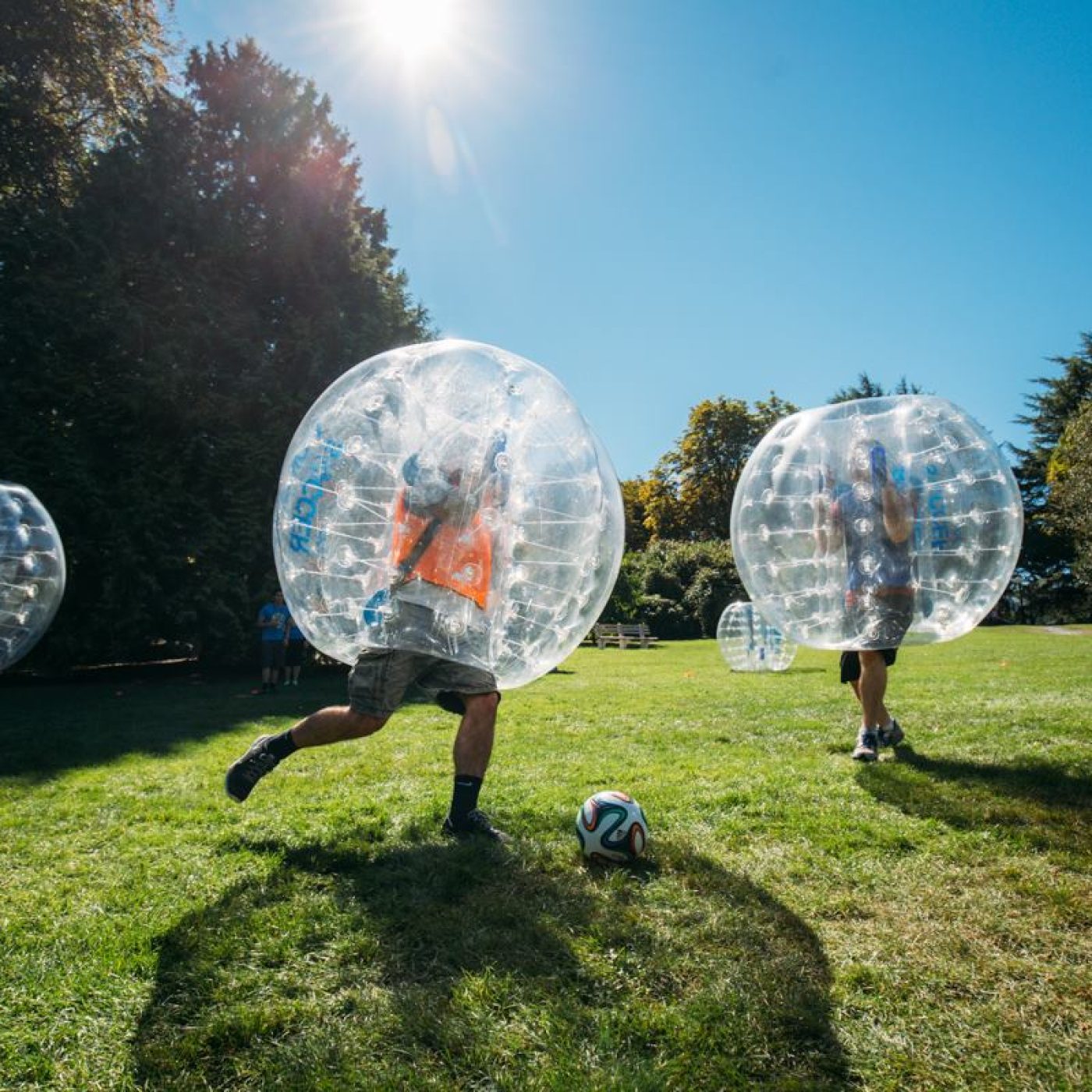 PWC Team Building Bubble Ball Games on Make a GIF