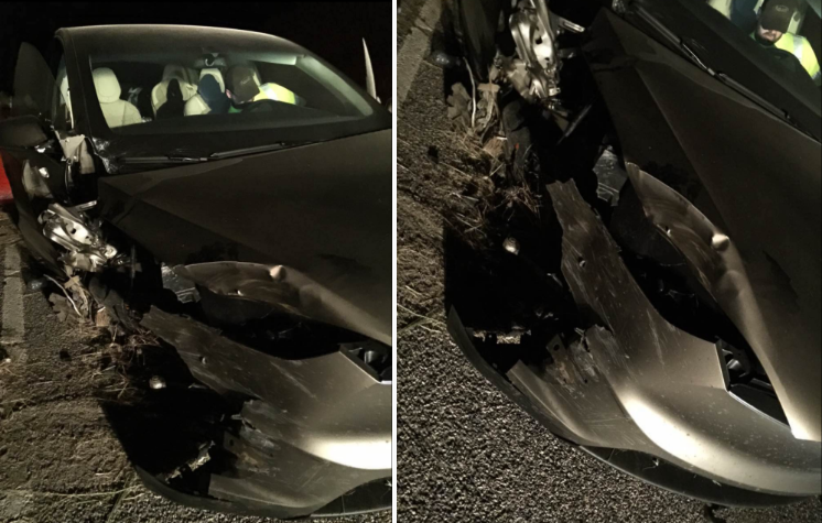 Driver of this wrecked Model X is blaming his accident on Tesla's Autopilot