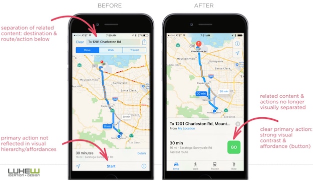 apple maps ios 10 navigation