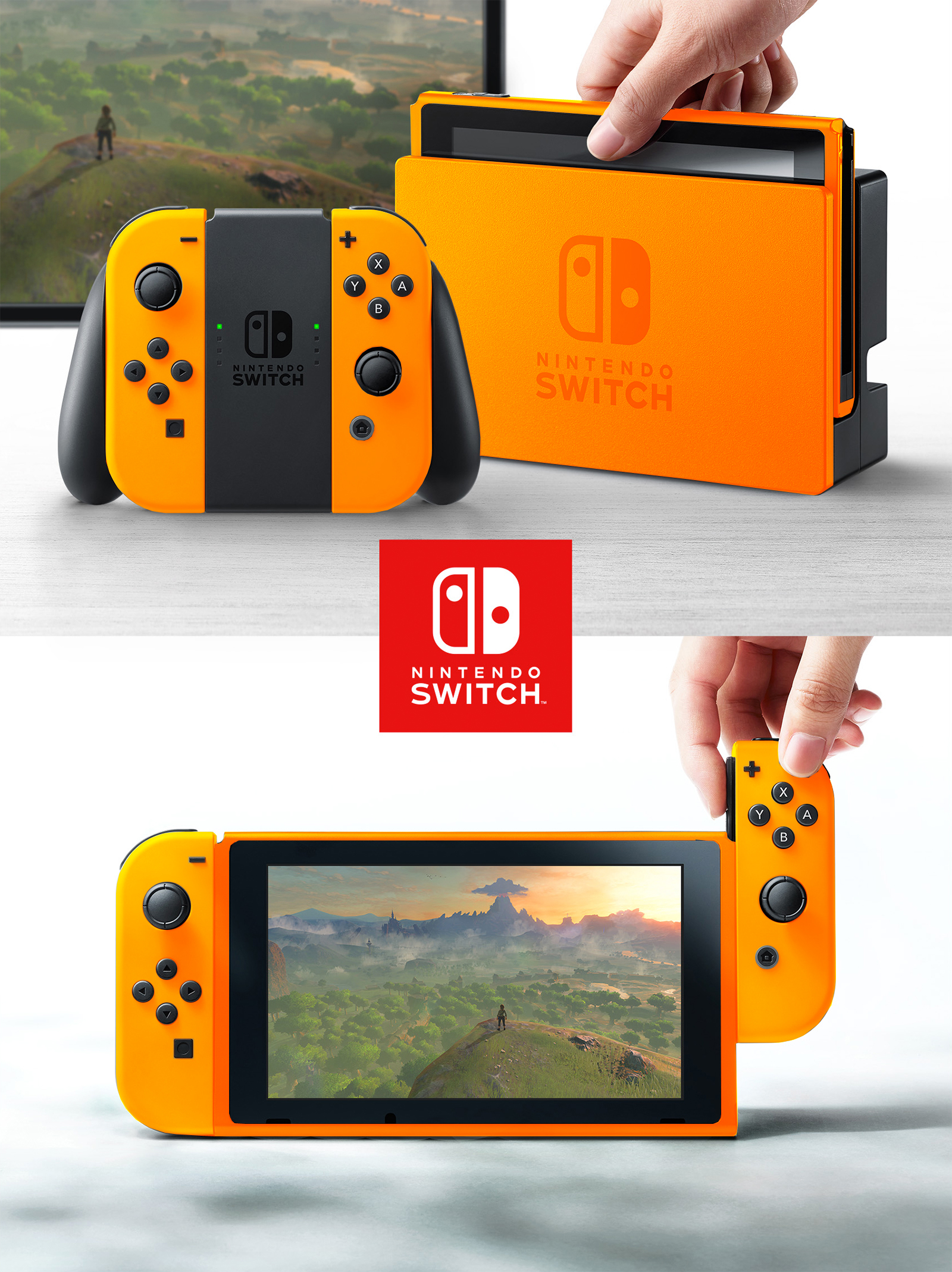 Nintendo switch shop orange