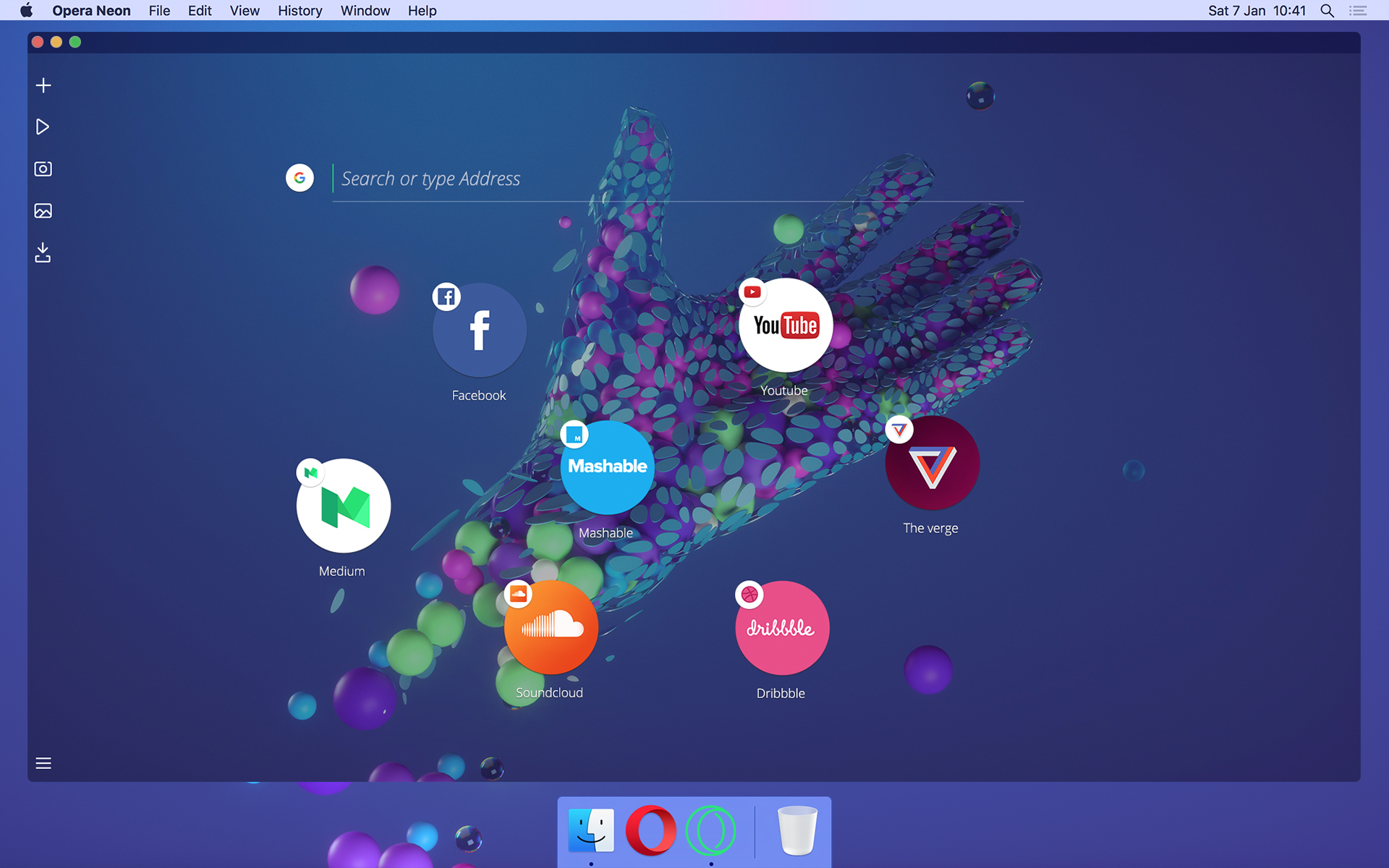 does opera neon browser support windows xp