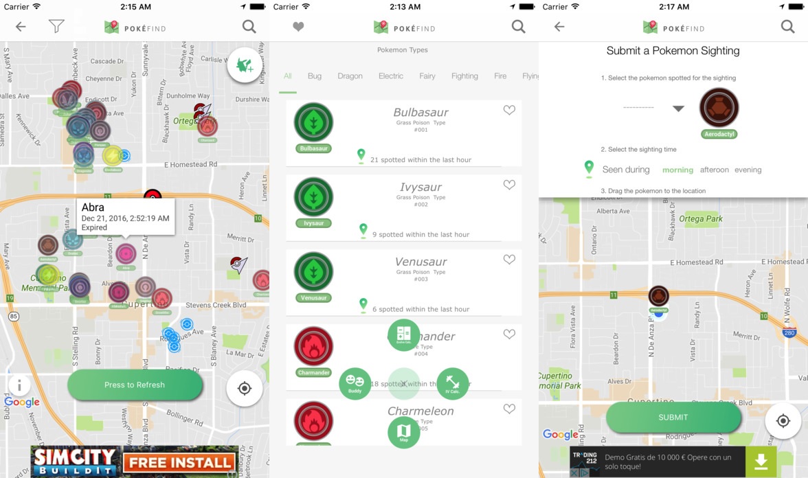 3 Great Pokemon Go Map Trackers That Still Work After The Generation 2 Update 3 Great Pokemon Go Map Trackers That Still Work After The Generation 2 Update